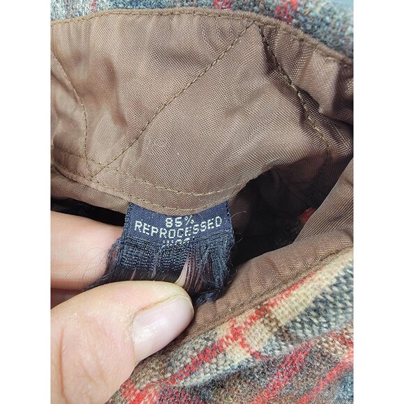Vintage Brewster Wool Of The West Shirt Mens M Plaid Lined Western READ 80s - Picture 3 of 15